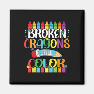 Aimant Crayons cassés Couleur encore Sensibilisation à la