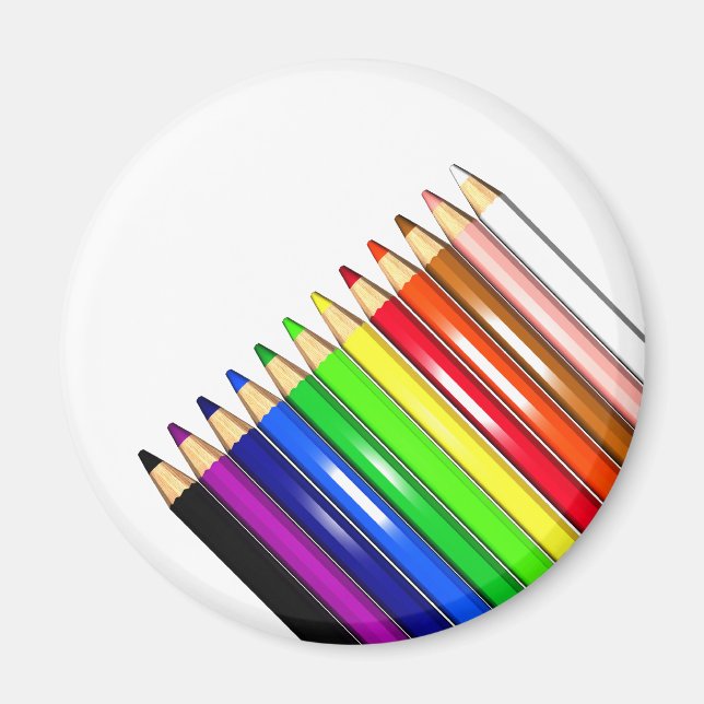 Aimant crayons de couleur (Devant)