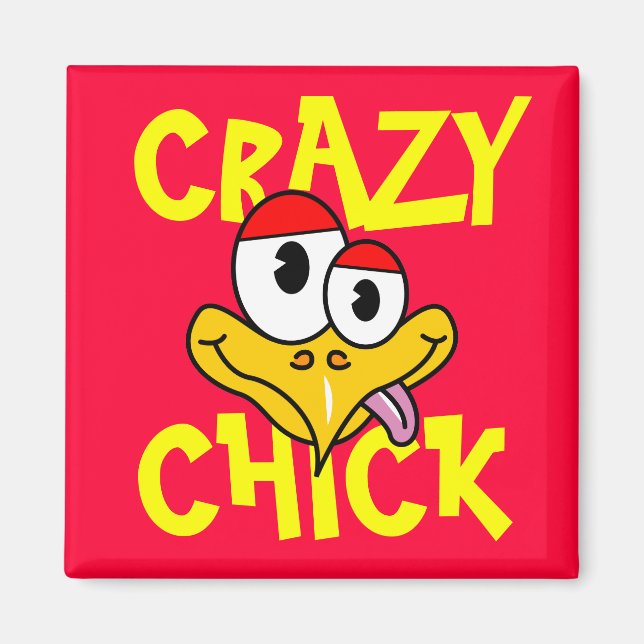 Aimant Crazy Chick (Devant)