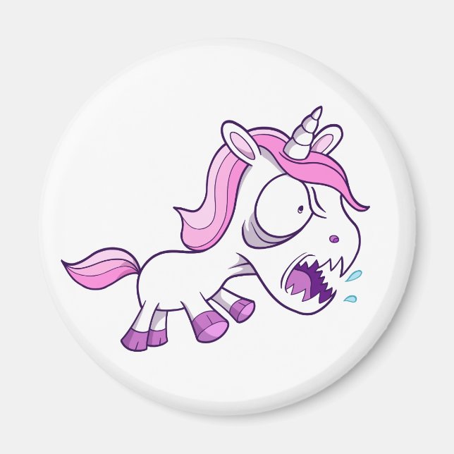 Aimant Crazy fou Little Unicorn (Devant)