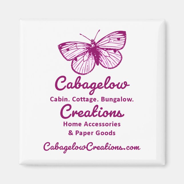 Aimant Créations Cabagelow promotionnelles (Devant)