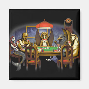 Aimant Créatures Mythiques Jouer Au Poker