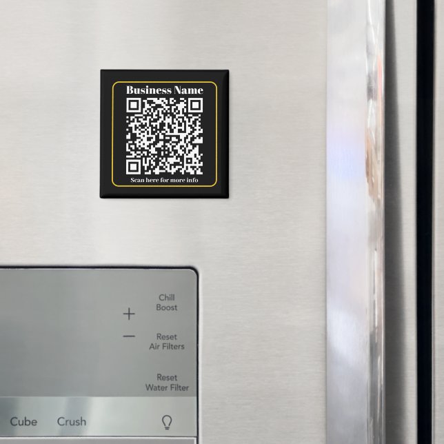 Aimant Créer un code QR d'entreprise instantanément scann (In situ (réfrigérateur))
