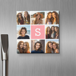 Aimant Créez Votre Propre Collage Instagram Monogramme Pe