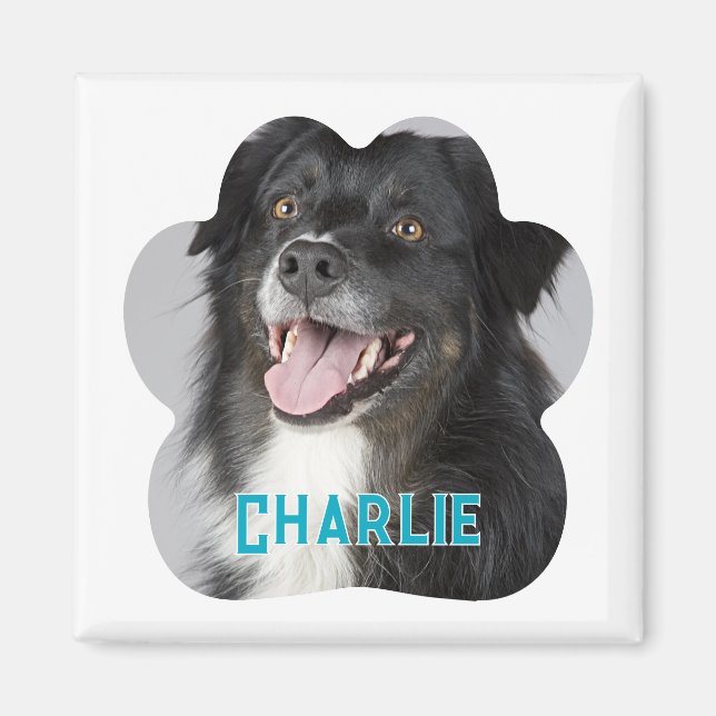 Aimant Créez votre propre photo de chien animal de compag (Devant)