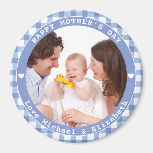 Aimant Créez votre propre photo de famille de la fête des
