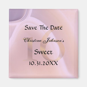 Aimant Cristal Violet Glamour Sweet 16 Enregistrer La Dat