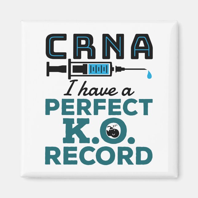 Aimant CRNA J'Ai Un Dossier K.O. Parfait (Devant)