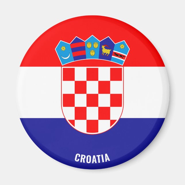 Aimant Croatie Drapeau charmant patriotique (Devant)