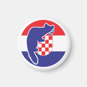 Aimant Croatie Marten Drapeau animal national croate