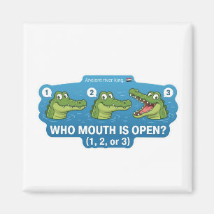Aimant Crocodile Bouche Ouverte