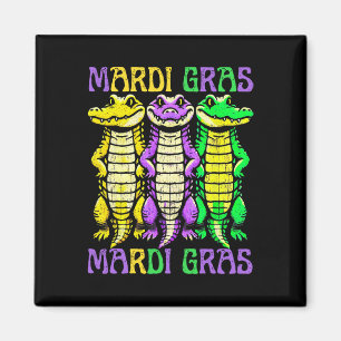Aimant Crocodiles Aligator Louisiana Mardi Gras Carnival