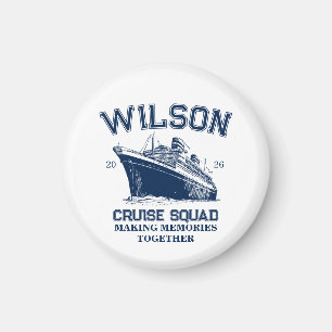 Aimant Croisière de Famille Personnalisée T-Shirt Basique