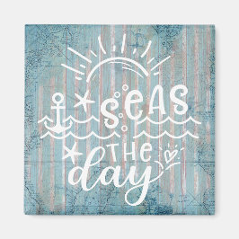 Aimant Croisière de jour sur les mers bleues gris