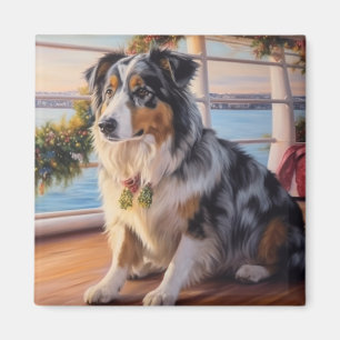 Aimant Croisière de Noël Australian Shepherd : Incroyable