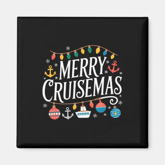 Aimant Croisière de Noël S Croisière en famille (Devant)