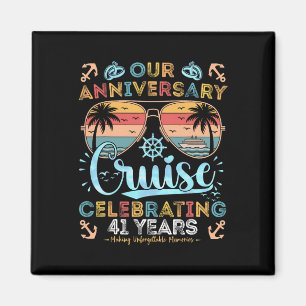 Aimant Croisière du 41e anniversaire pour célébrer 41 ans