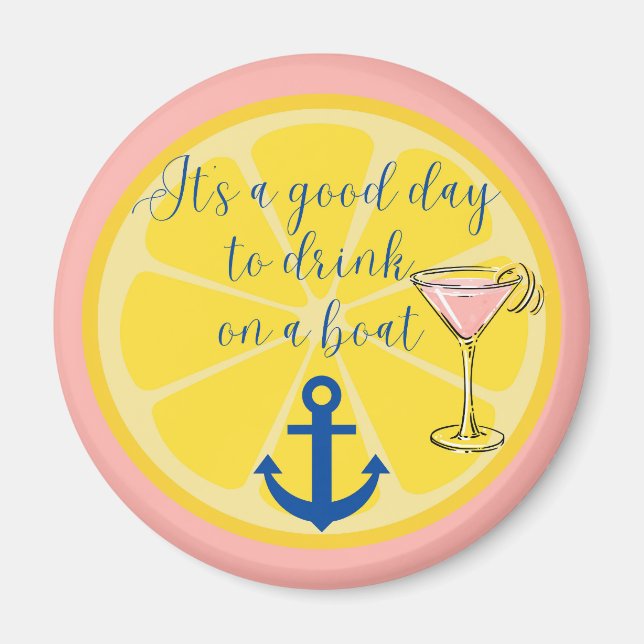 Aimant Croisière en bateau (Devant)