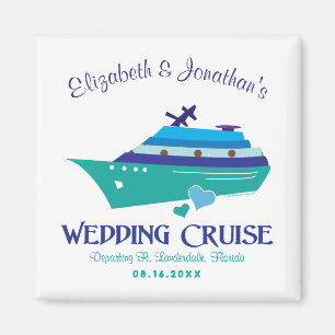 Aimant Croisière mariage Enregistrer la date de l'aimant
