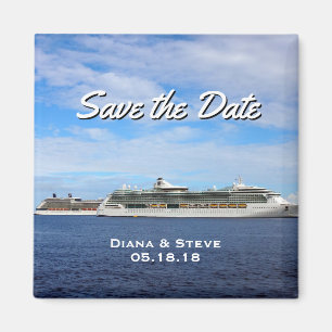 Aimant Croisière Mariage Faveur   Enregistrer la date nau