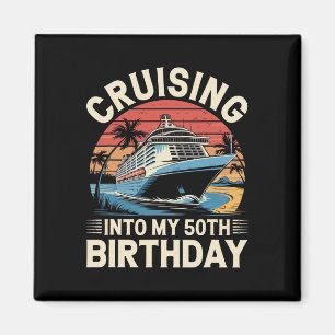 Aimant Croisière pour mon voyage de 50e anniversaire de v