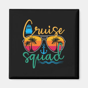 Aimant Croisière Squad 2025 Family Vacation Beach Corresp