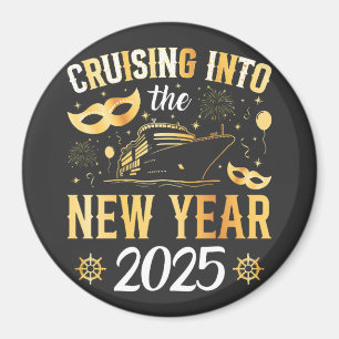 Aimant Croisière sur la croisière du Nouvel An 2025 Circl
