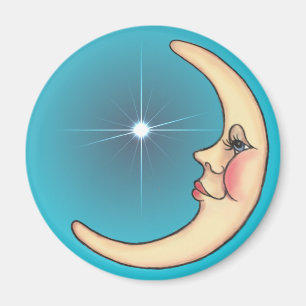 Aimant CROISSANT DE LUNE et ÉTOILE par SHARON SHARPE