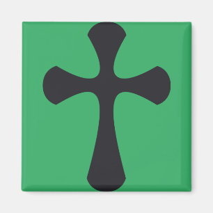 Aimant Croix bleue chrétienne
