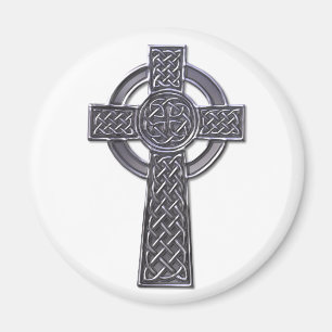 Aimant Croix celtique - Argent