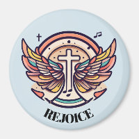 Croix colorée Agnel ailes Rejoice