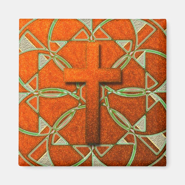 AIMANT CROIX DÉCORATIVE (Devant)