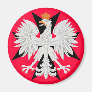 Aimant Croix maltaise polonaise d'Eagle
