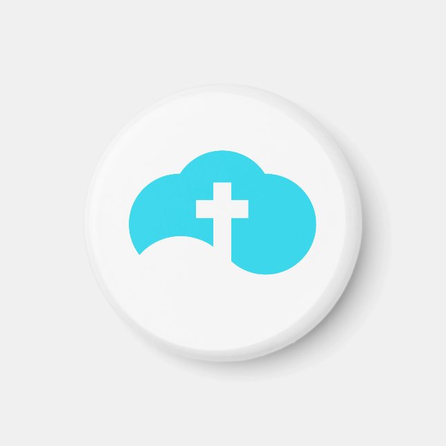 Aimant Croix Nuageuse (Devant)