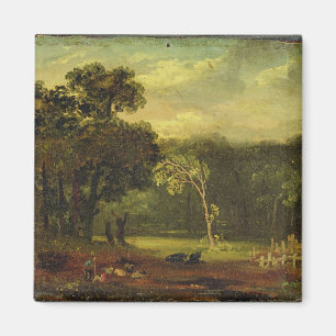 Aimant Croquis de nature en parc de Sion, 1819 (huile sur