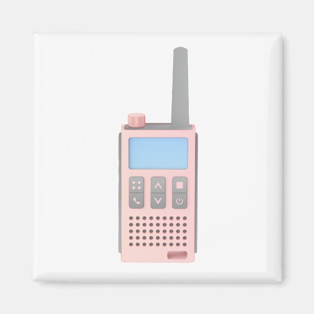 Aimant Croquis de talkie de walkie moderne (Devant)