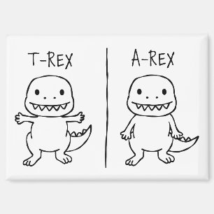 Aimant Croquis T-Rex T-Pose