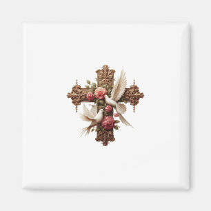 Aimant Cross and Doves PNG Clipart - Religious Christian