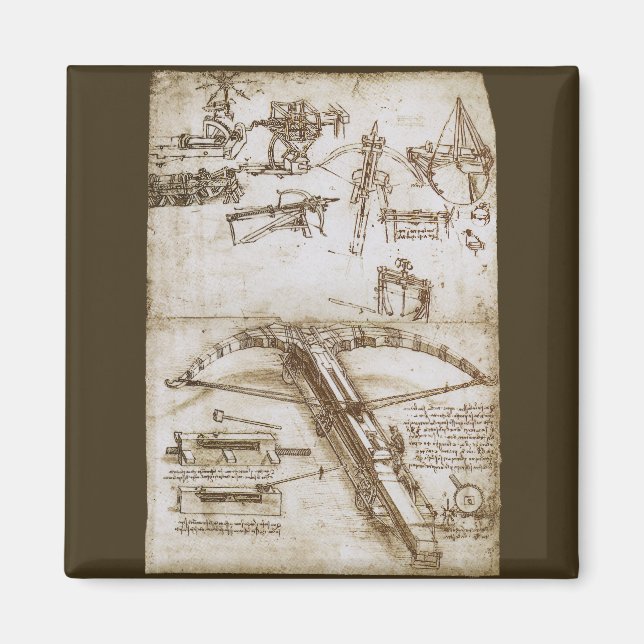 Aimant Crossbow Arme géante de Léonard de Vinci (Devant)