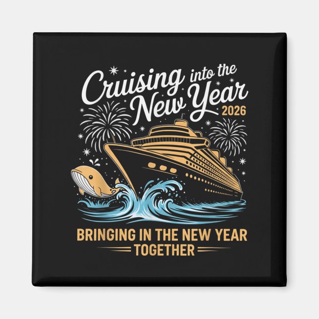 Aimant Cruising Into 2026 New Years Eve Party Cruise Fami (Devant)