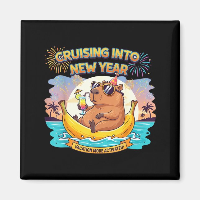 Aimant Cruising Into 2026 New Years Eve Party Matching Fa (Devant)