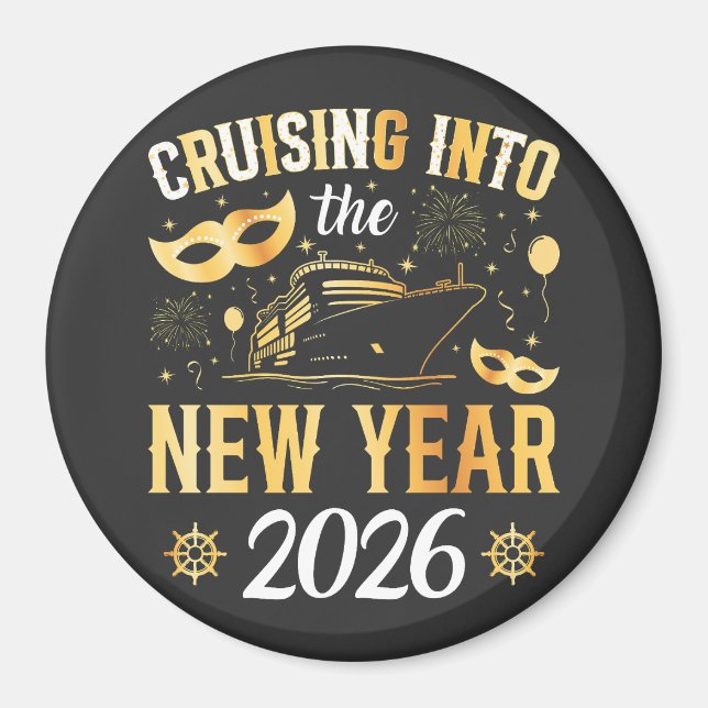 Aimant Cruising into the New Year 2026 Circle (Devant)