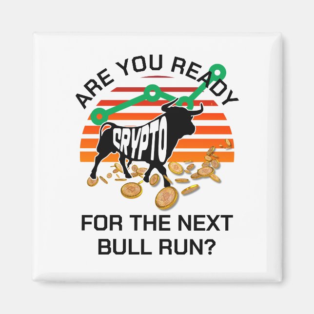 Aimant CRYPTO BULL EXÉCUTER Bitcoin (Devant)