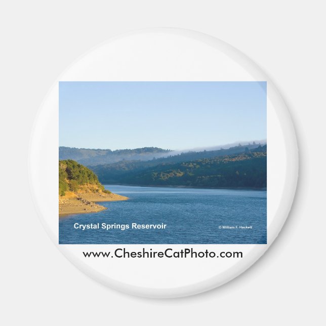 Aimant Crystal Springs Réservoir California Produits (Devant)