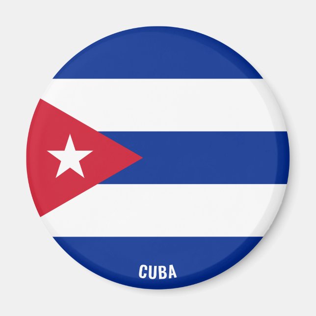 Aimant Cuba Drapeau charmant patriotique (Devant)