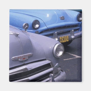 Aimant Cuba, La Havane. Voitures classiques des années 19