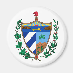 Aimant Cuba pays armoiries symbole emblème drapeau