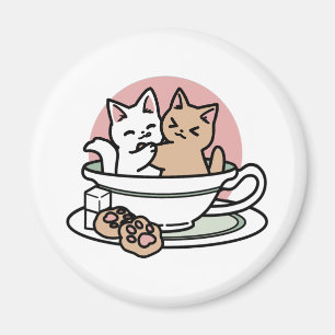Aimant Cuddin en coupe - Tea Time adorable