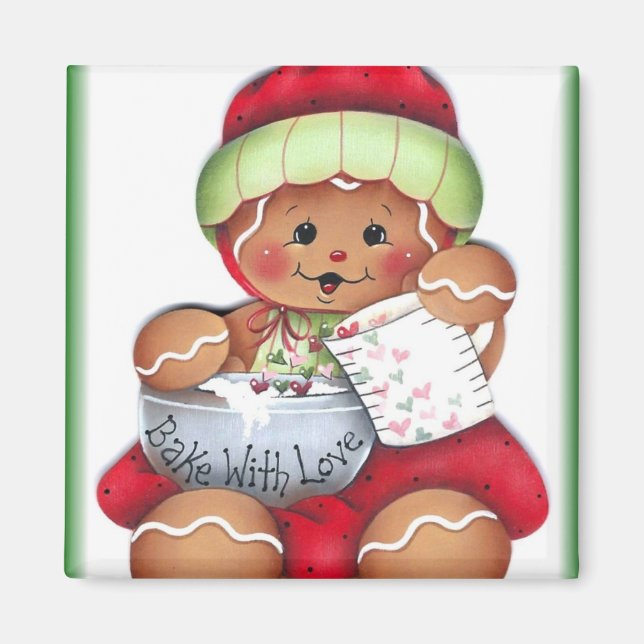 Aimant Cuire avec pain d'épice d'amour (Devant)