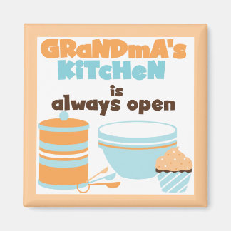 Aimant Cuisine de grand-mère Toujours ouvrir T-shirts et